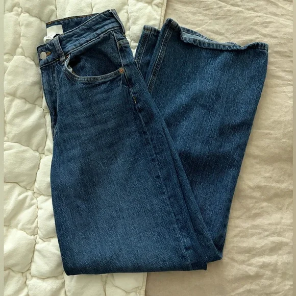 H&M Wide High Dark Wash Jeans - Picture 3 of 6